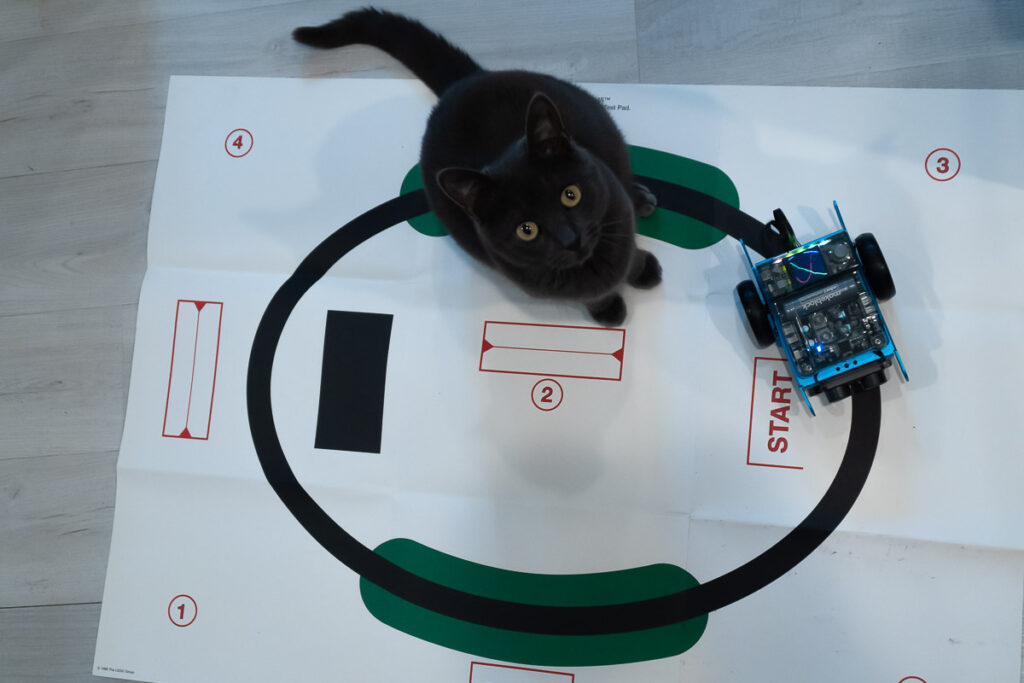 mBot Neo following a line