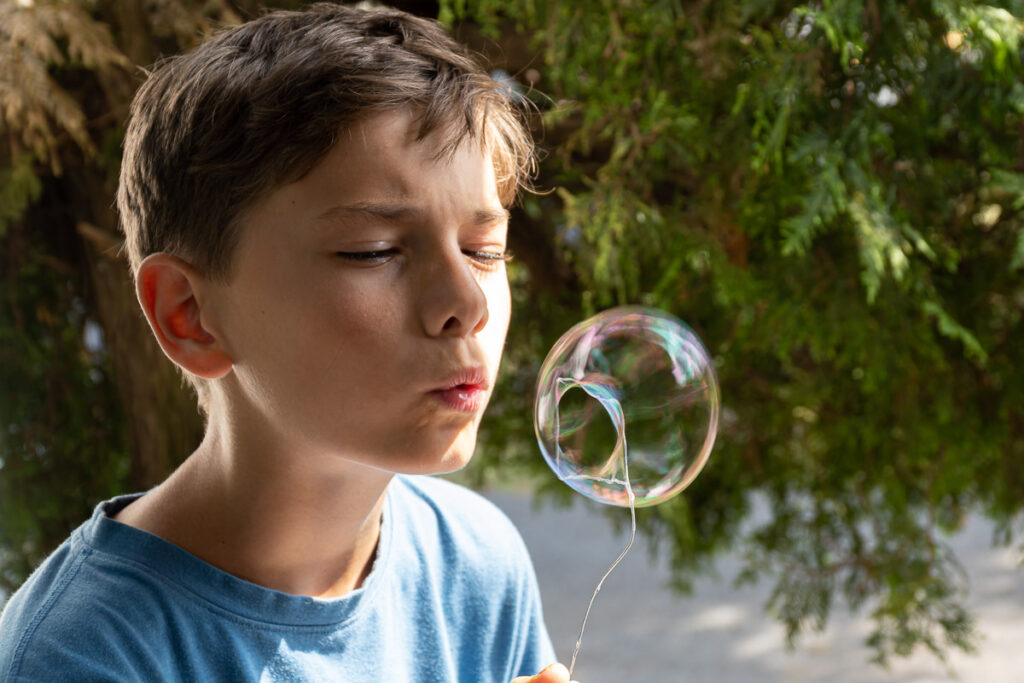 Bubble Shapes - Sphere from a square