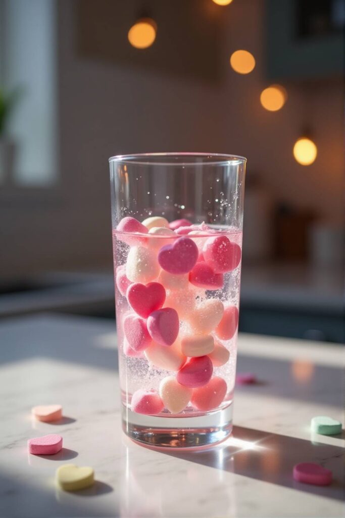 valentine dancing hearts