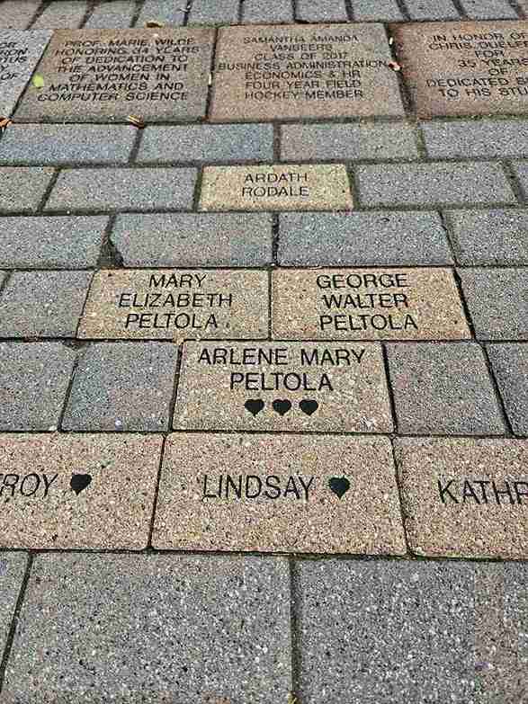Engraved Brick Walkway